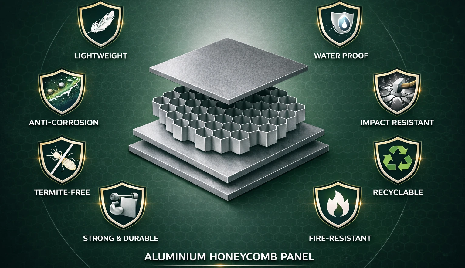 Aluminium Honeycomb Panel Structure