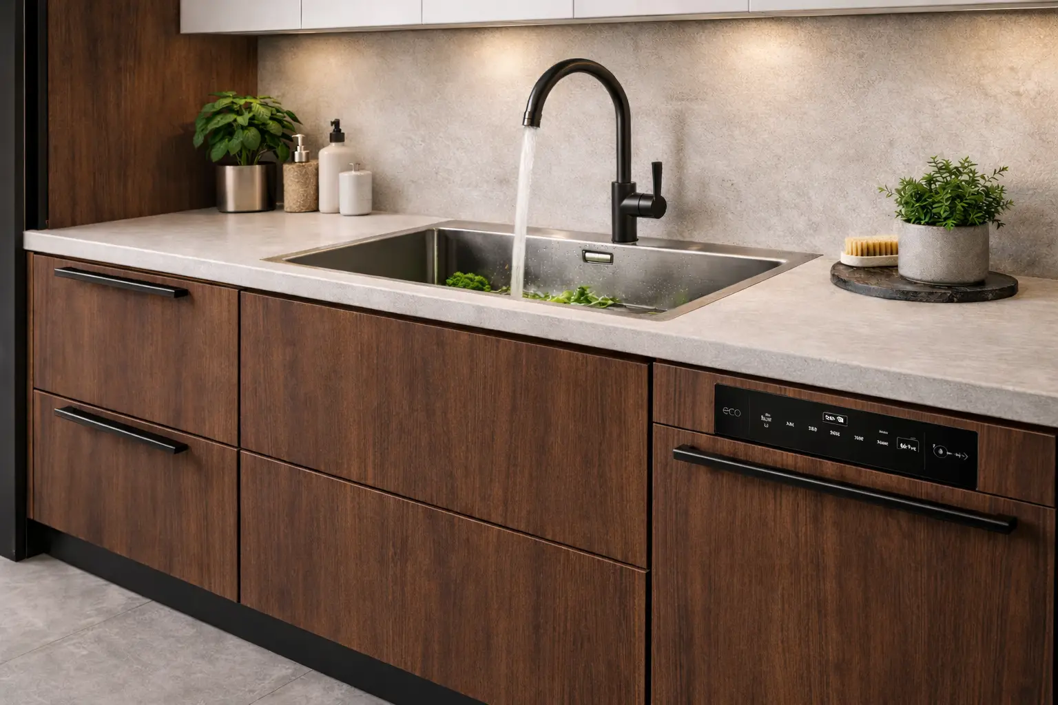 Sink Zone Cabinet Detail