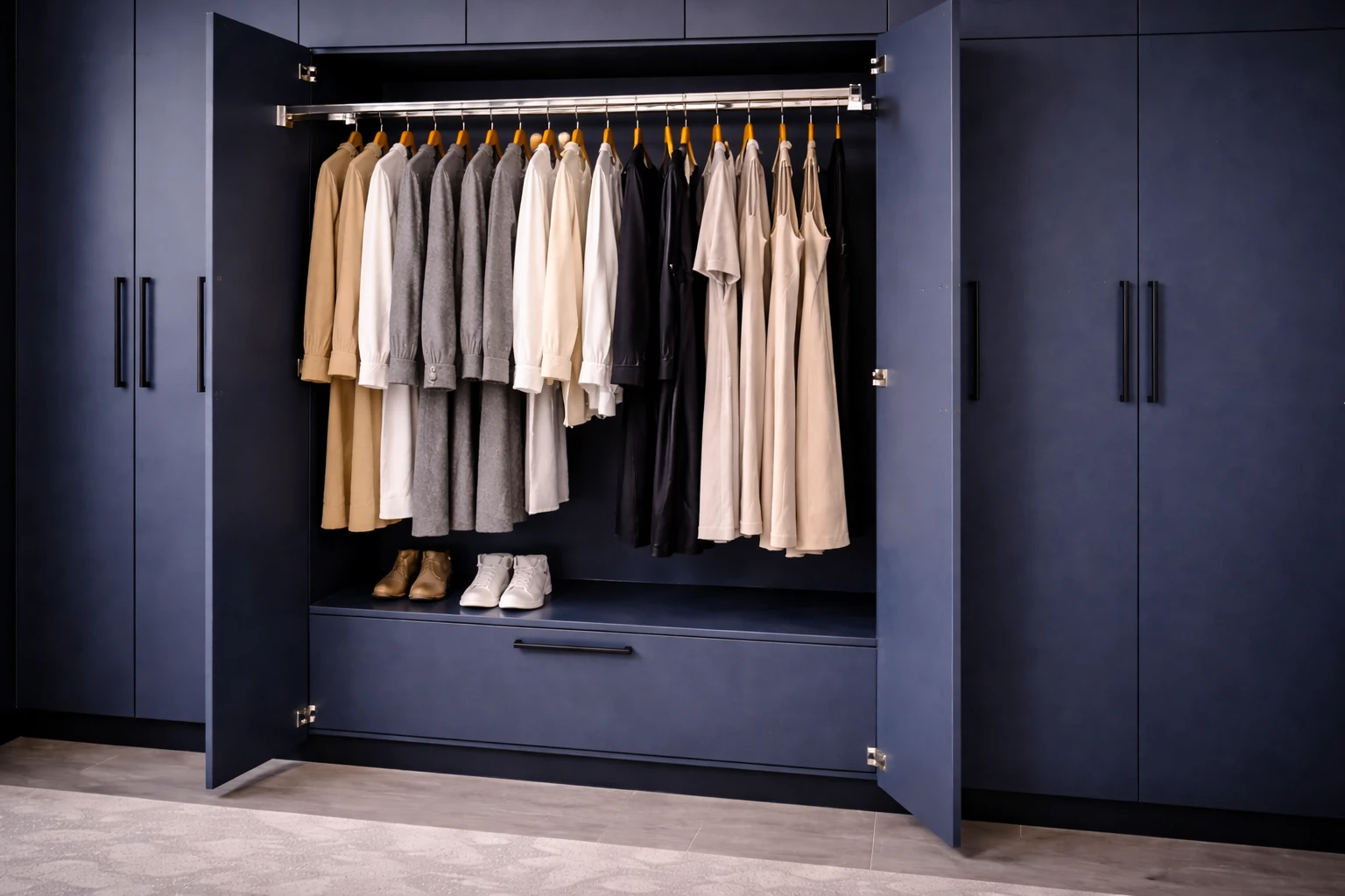 Hangers Zone Cabinet Detail